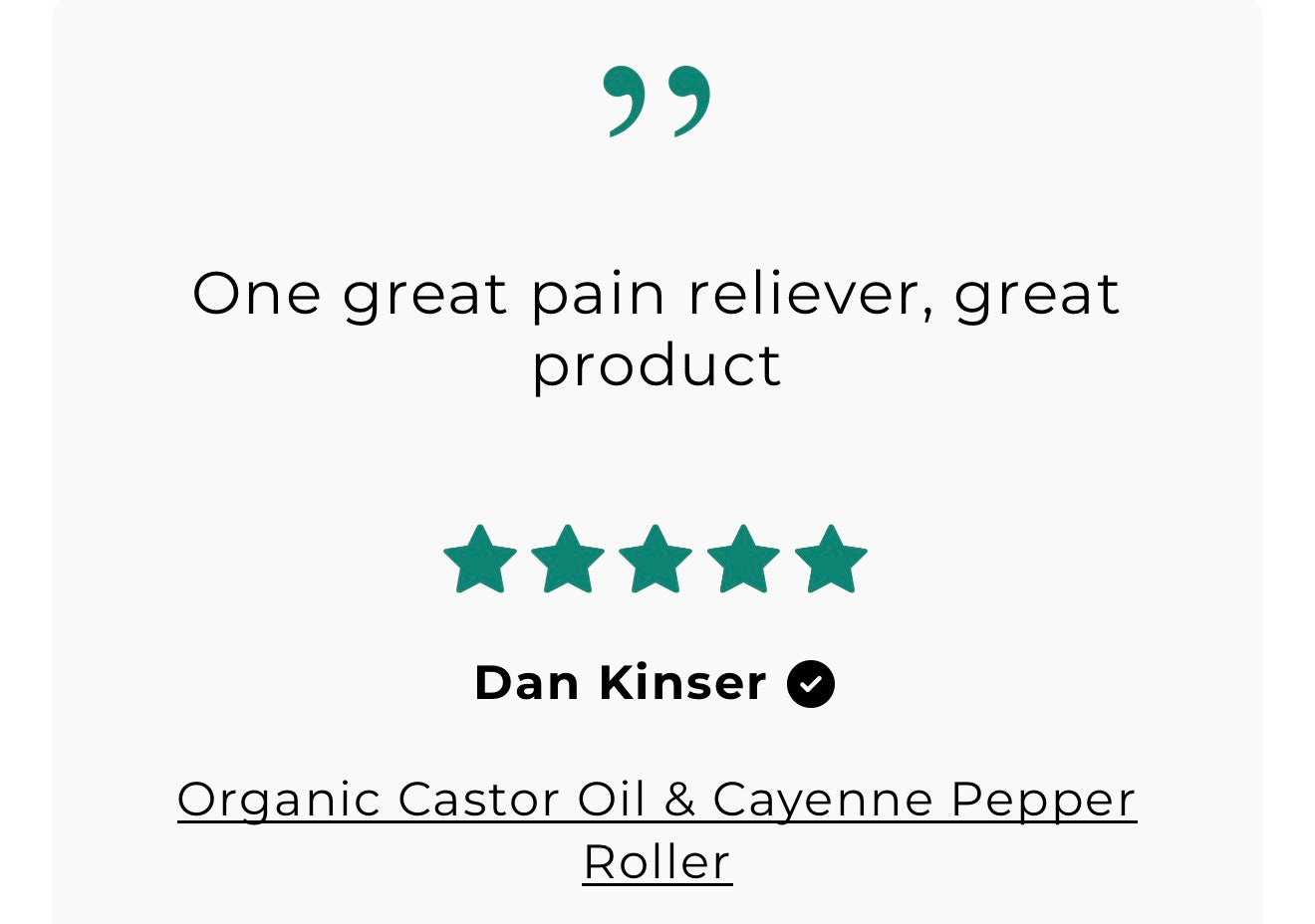 Organic Castor Oil & Cayenne Pepper Roller