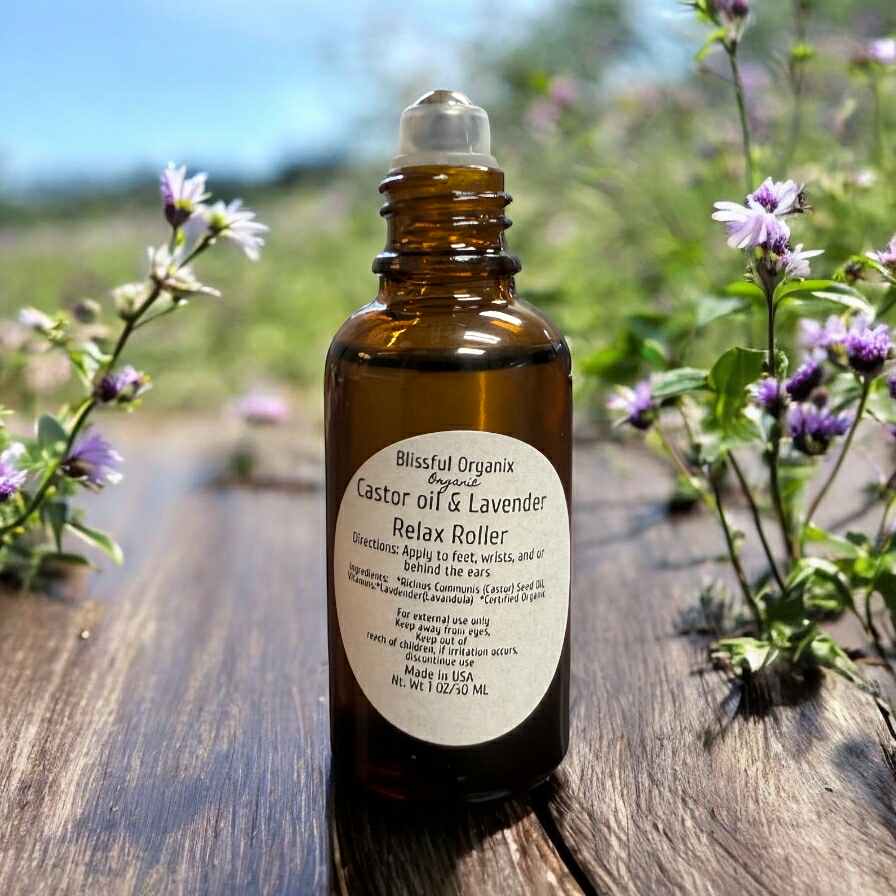 Organic Castor Oil & Lavender Relax Roller – Spring Wellness