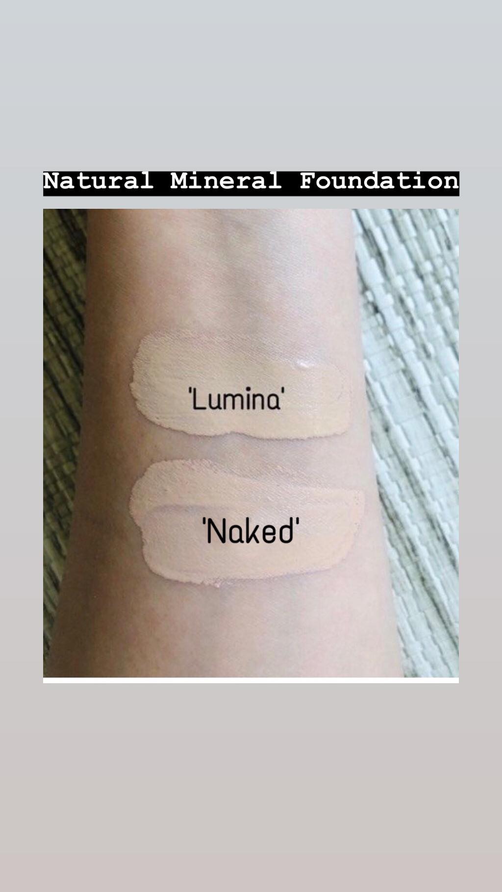 Shades of Natural Mineral Foundation