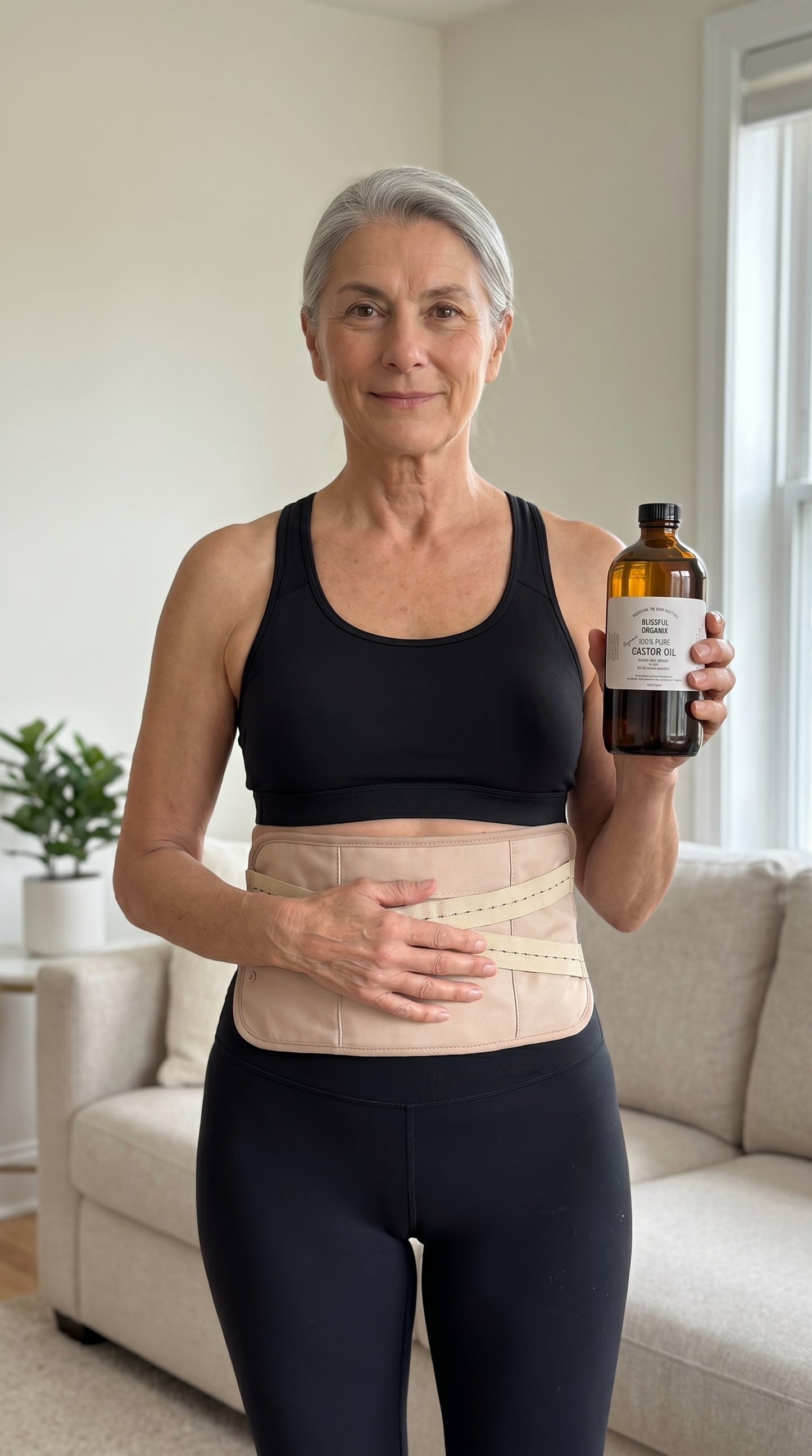 Organic Castor Oil Back, Abdomen & Wellness Pack Kit with Oil