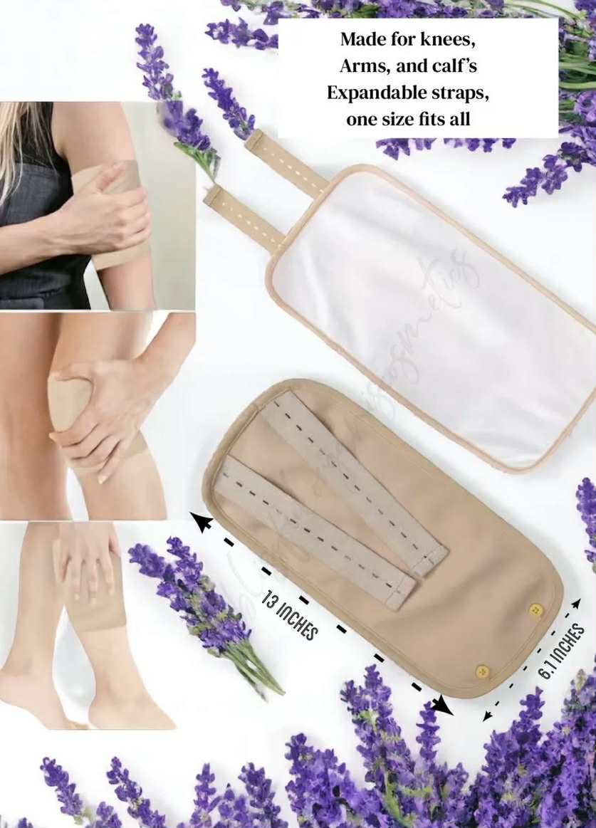 Blissful Organix Castor Oil & Cayenne Relief Roller with Compress