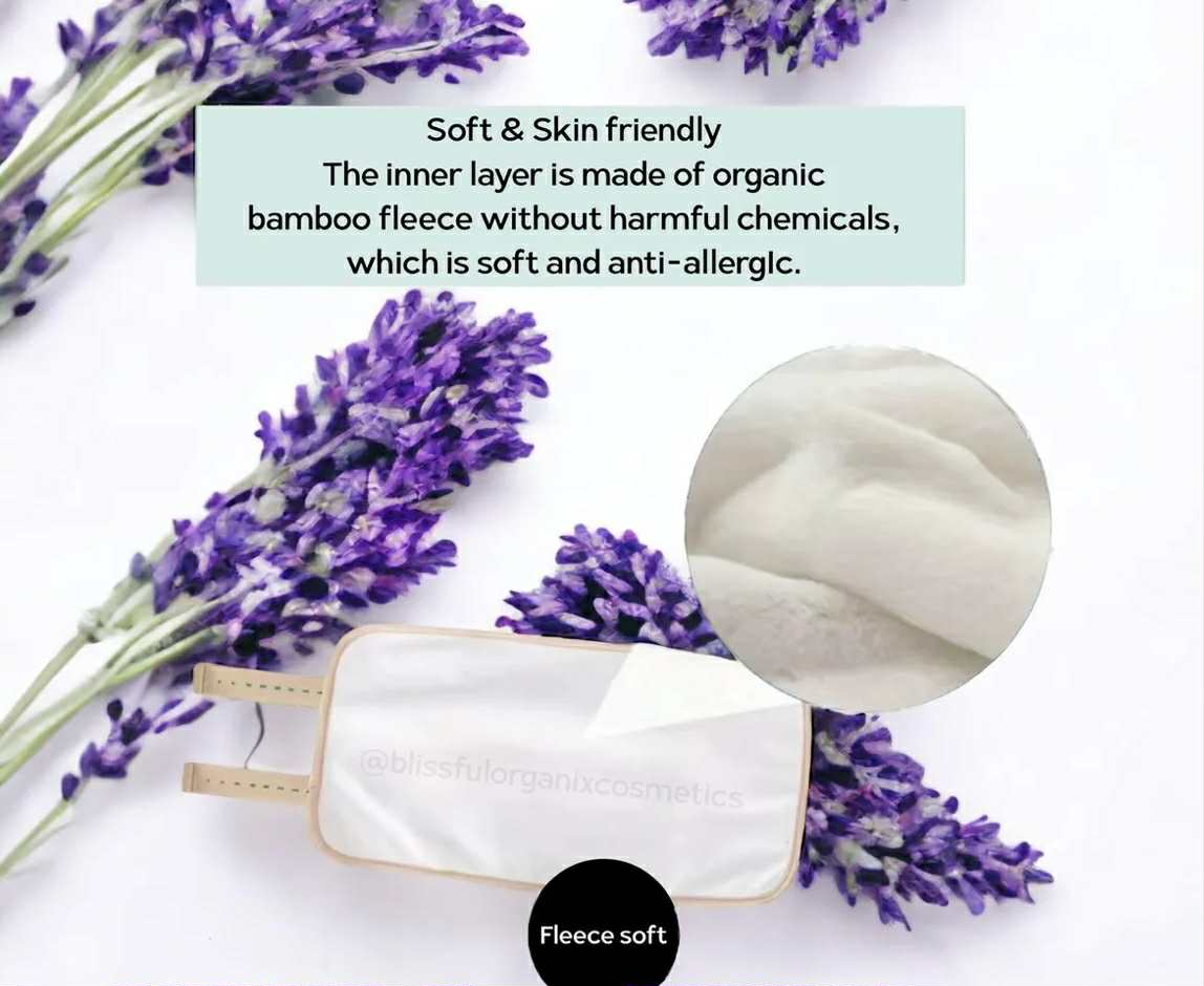 Blissful Organix Castor Oil & Cayenne Relief Roller with Compress