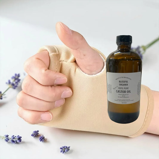 CASTOR OIL & HAND COMPRESS BUNDLE, ONE PIECE