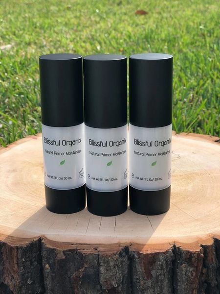 Blissful Organix organic Primer Moisturizer Glass Bottle